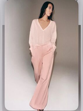 Zara WIDE-LEG PLEATED TROUSERS ZW COLLECTION